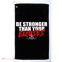 Brian Shaw Wearing Be Stronger Than Your Excuses Golf Towel thumb 0