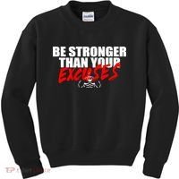 Brian Shaw Wearing Be Stronger Than Your Excuses Kids Sweatshirt thumb 0