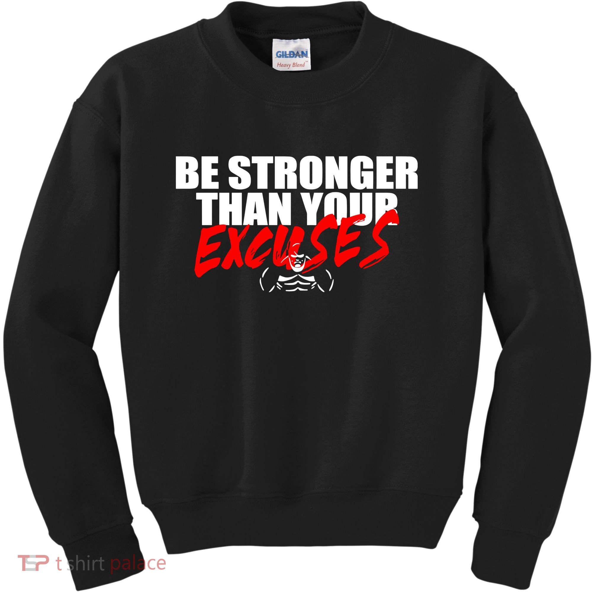 Brian Shaw Wearing Be Stronger Than Your Excuses Kids Sweatshirt
