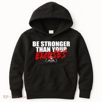 Brian Shaw Wearing Be Stronger Than Your Excuses Kids Hoodie thumb 0