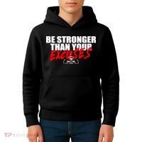 Brian Shaw Wearing Be Stronger Than Your Excuses Kids Hoodie thumb 4