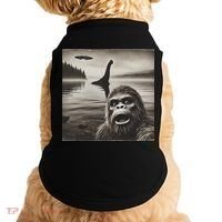 Bigfoot Selfie With Loch Ness Monster And Ufo Aliens Doggie Tank thumb 0