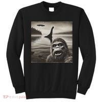 Bigfoot Selfie With Loch Ness Monster And Ufo Aliens Sweatshirt thumb 0
