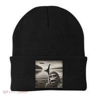 Bigfoot Selfie With Loch Ness Monster And Ufo Aliens Beanie thumb 0