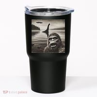 Bigfoot Selfie With Loch Ness Monster And Ufo Aliens Tumbler thumb 0
