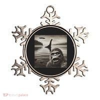 Bigfoot Selfie With Loch Ness Monster And Ufo Aliens Ornament thumb 0