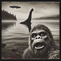 Bigfoot Selfie With Loch Ness Monster And Ufo Aliens Ornament thumb 1