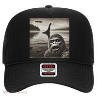 Bigfoot Selfie With Loch Ness Monster And Ufo Aliens Hat thumb 0