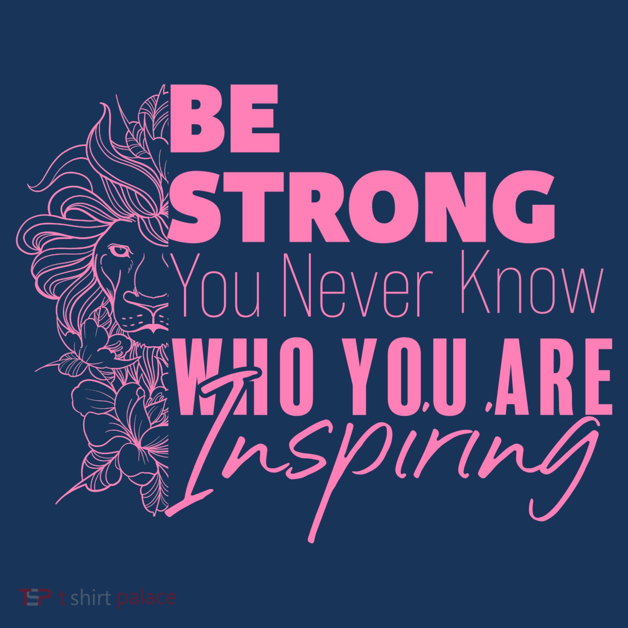 Be Strong You Never Who You Are Inspiring Breast Cancer Apron