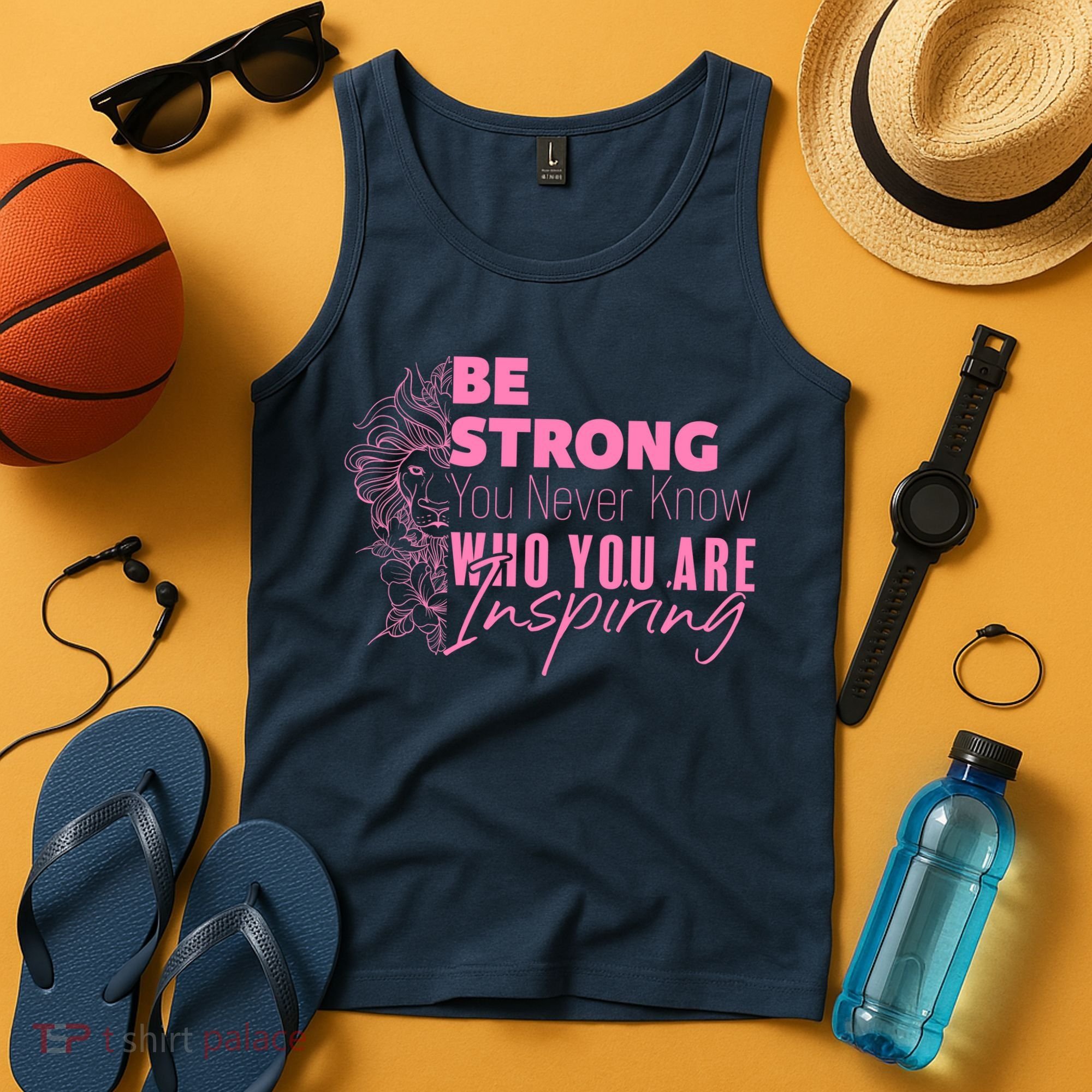Be Strong You Never Who You Are Inspiring Breast Cancer Tank Top