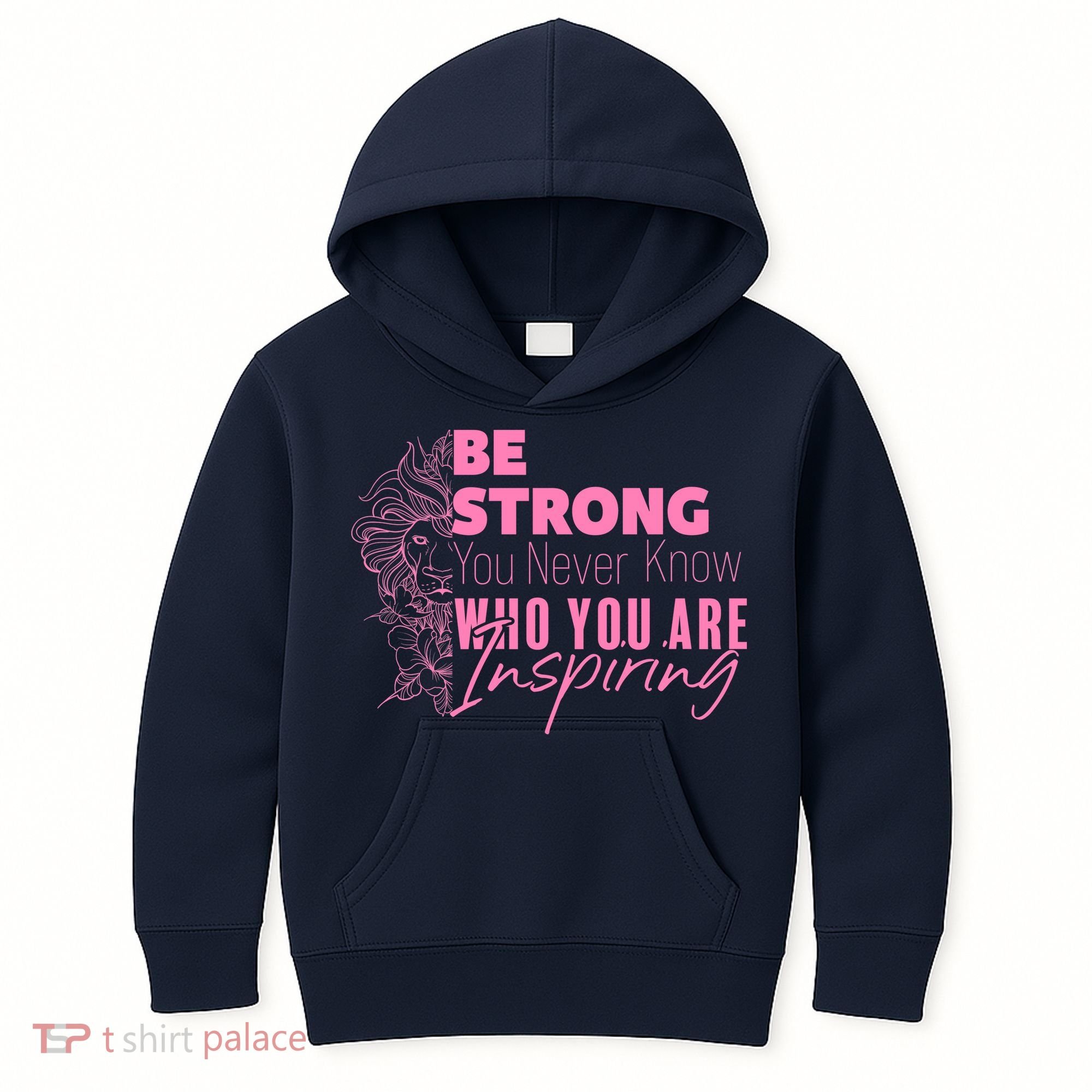 Be Strong You Never Who You Are Inspiring Breast Cancer Kids Hoodie