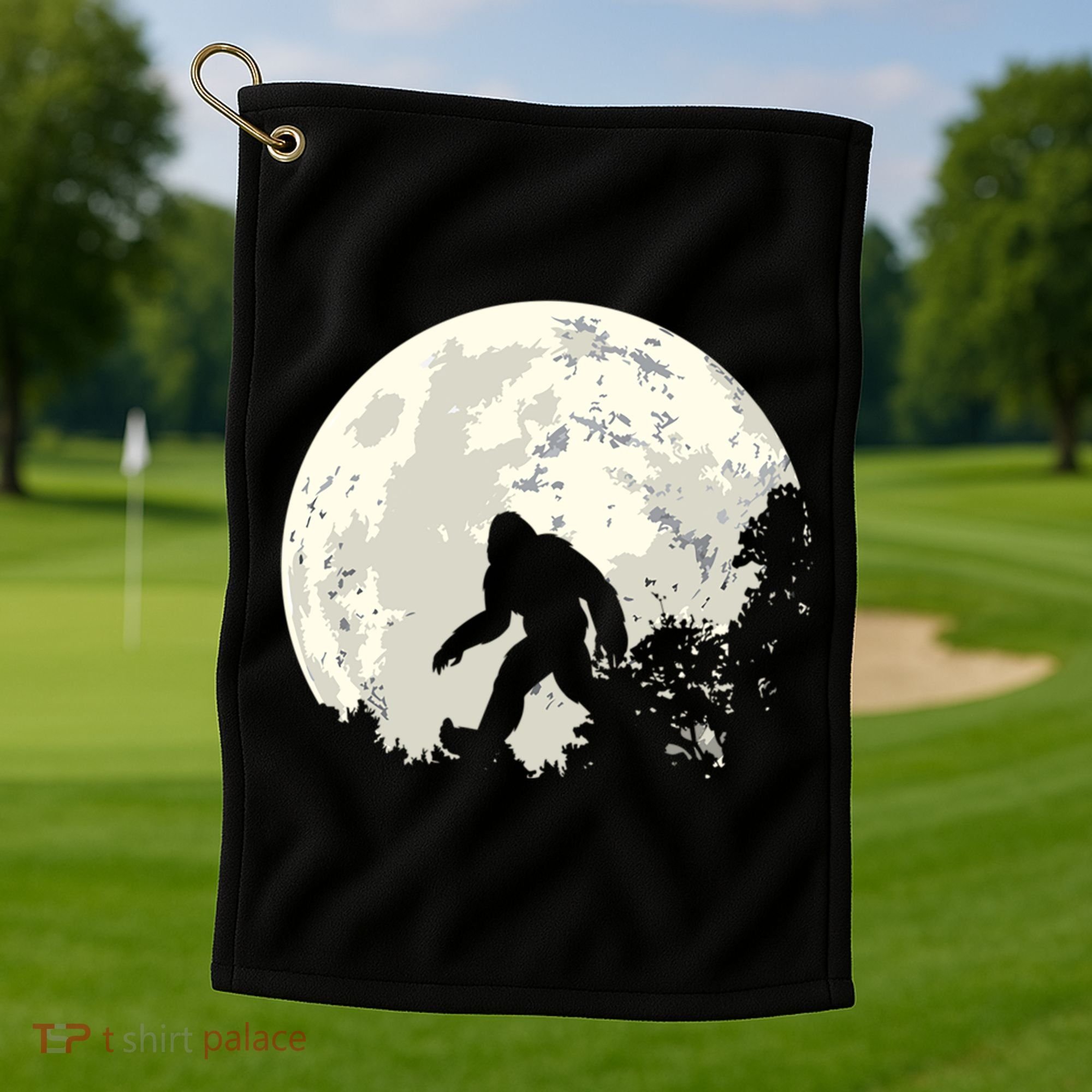 Bigfoot Sasquatch Yeti Gift Golf Towel