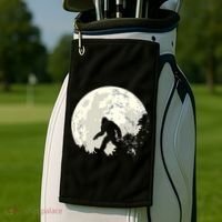 Bigfoot Sasquatch Yeti Gift Golf Towel thumb 2