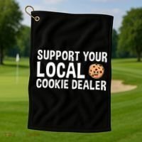 Baking Support Your Local Cookie Dealer Cookie Golf Towel thumb 1