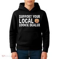 Baking Support Your Local Cookie Dealer Cookie Kids Hoodie thumb 4