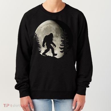 Bigfoot, Sasquatch, Yeti, Moon Women's Sweatshirt