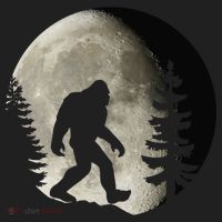 Bigfoot, Sasquatch, Yeti, Moon Women's Sweatshirt thumb 2