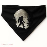 Bigfoot, Sasquatch, Yeti, Moon USA-Made Doggie Bandana thumb 0