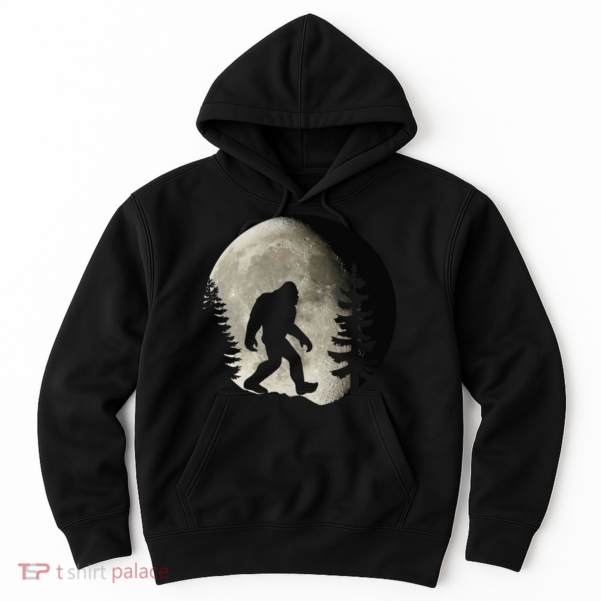 Bigfoot, Sasquatch, Yeti, Moon Hoodie