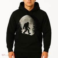 Bigfoot, Sasquatch, Yeti, Moon Hoodie thumb 2