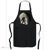 Bigfoot, Sasquatch, Yeti, Moon Apron thumb 0