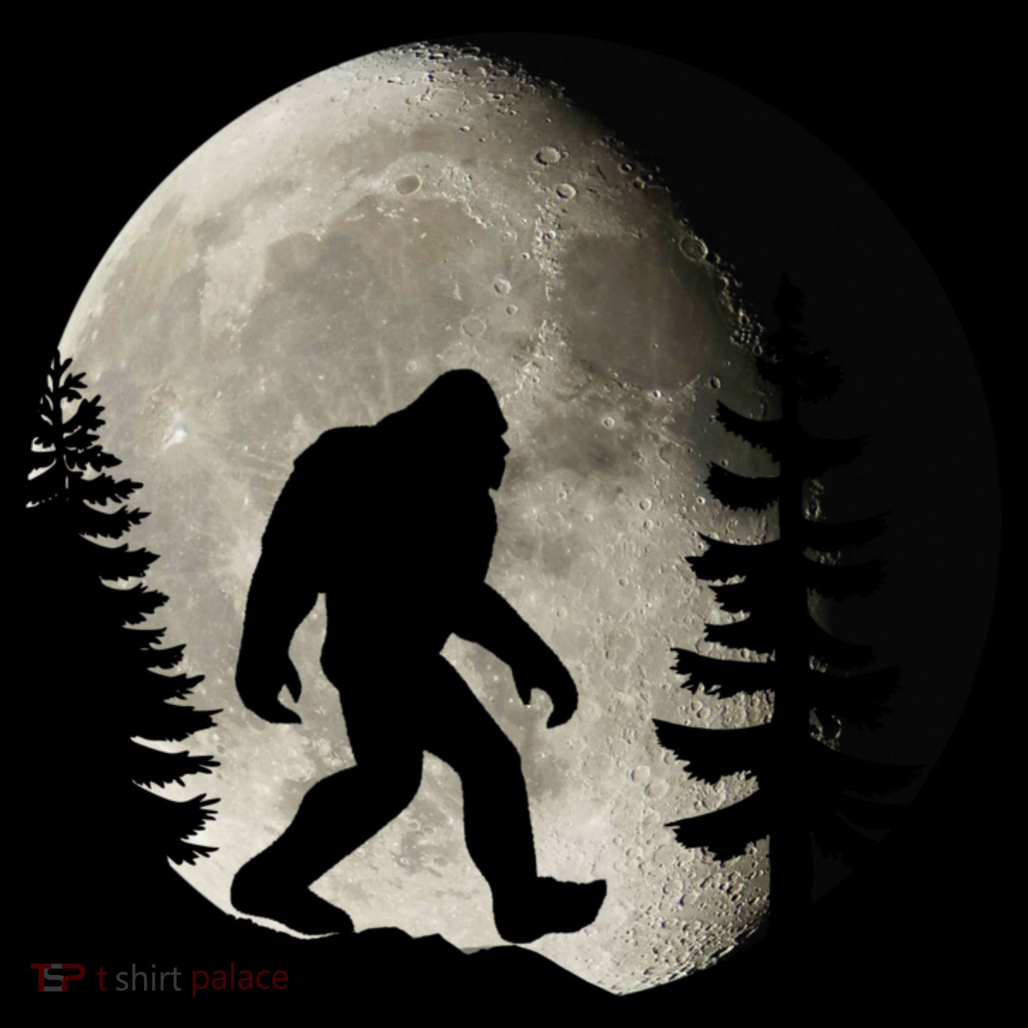 Bigfoot, Sasquatch, Yeti, Moon Bucket Hat