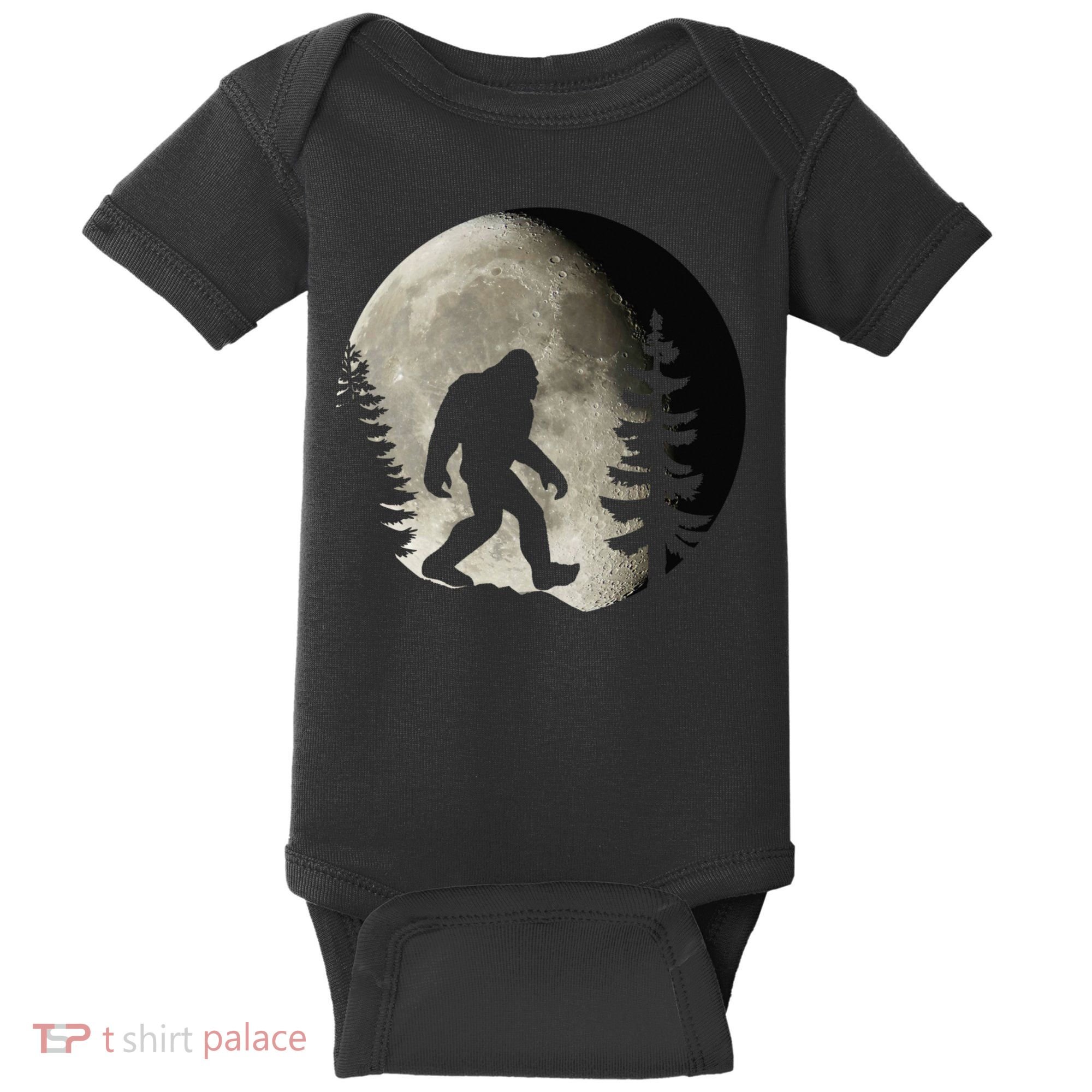 Bigfoot, Sasquatch, Yeti, Moon Baby Bodysuit