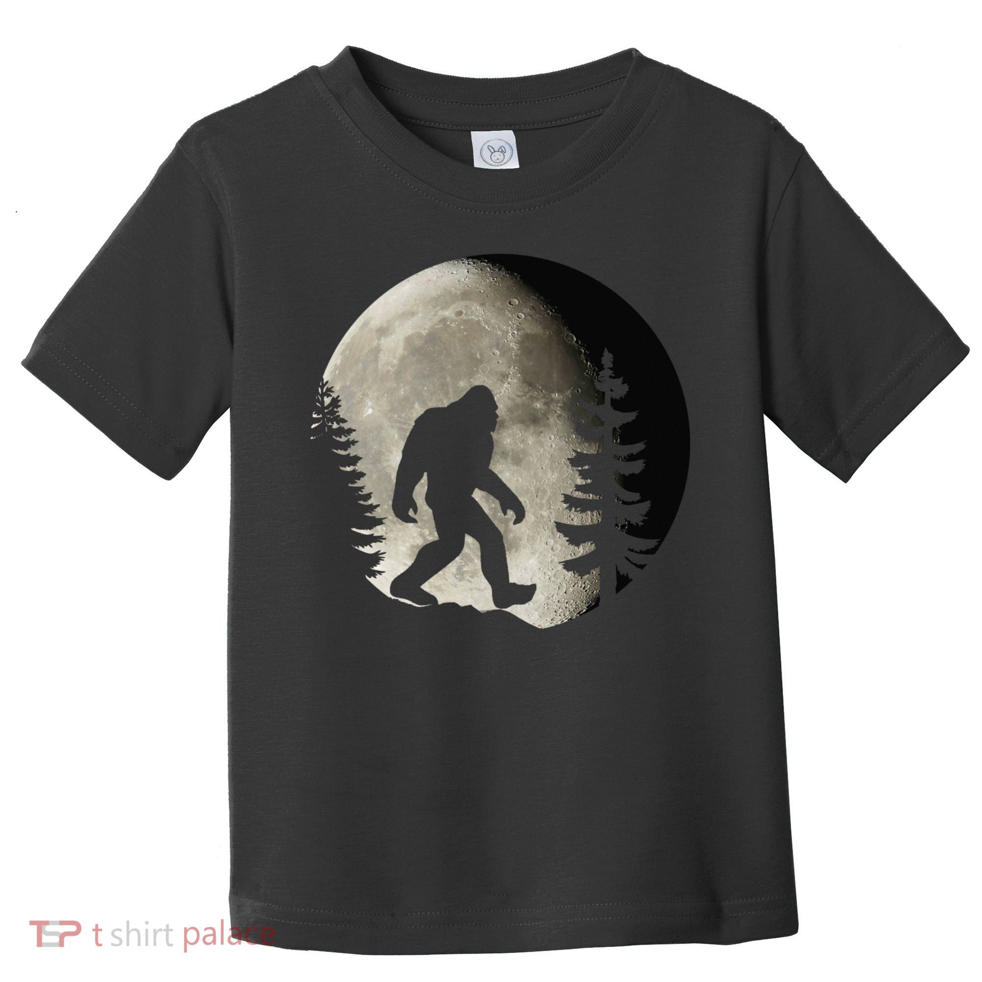 Bigfoot, Sasquatch, Yeti, Moon Toddler T-Shirt