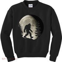 Bigfoot, Sasquatch, Yeti, Moon Kids Sweatshirt thumb 0
