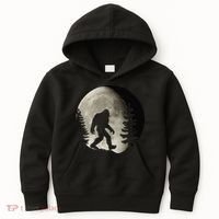 Bigfoot, Sasquatch, Yeti, Moon Kids Hoodie thumb 0
