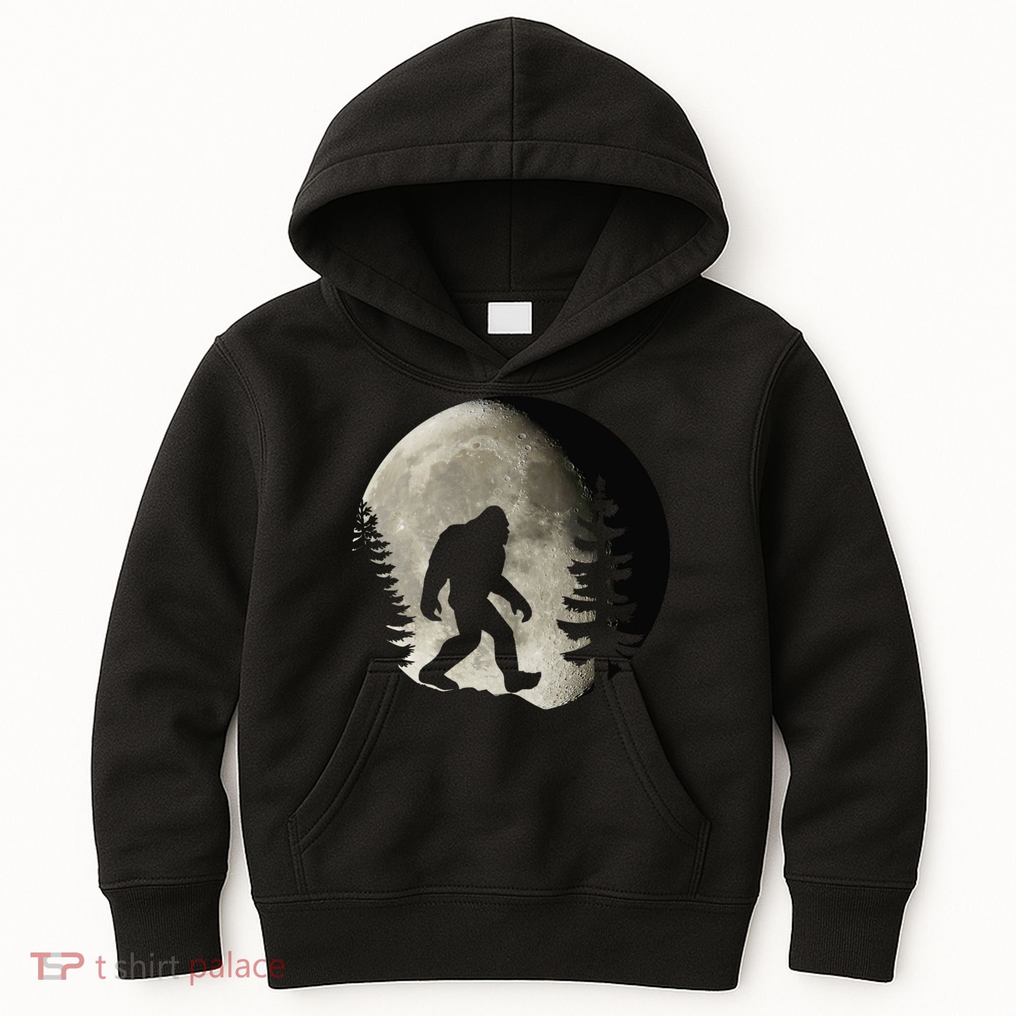 Bigfoot, Sasquatch, Yeti, Moon Kids Hoodie
