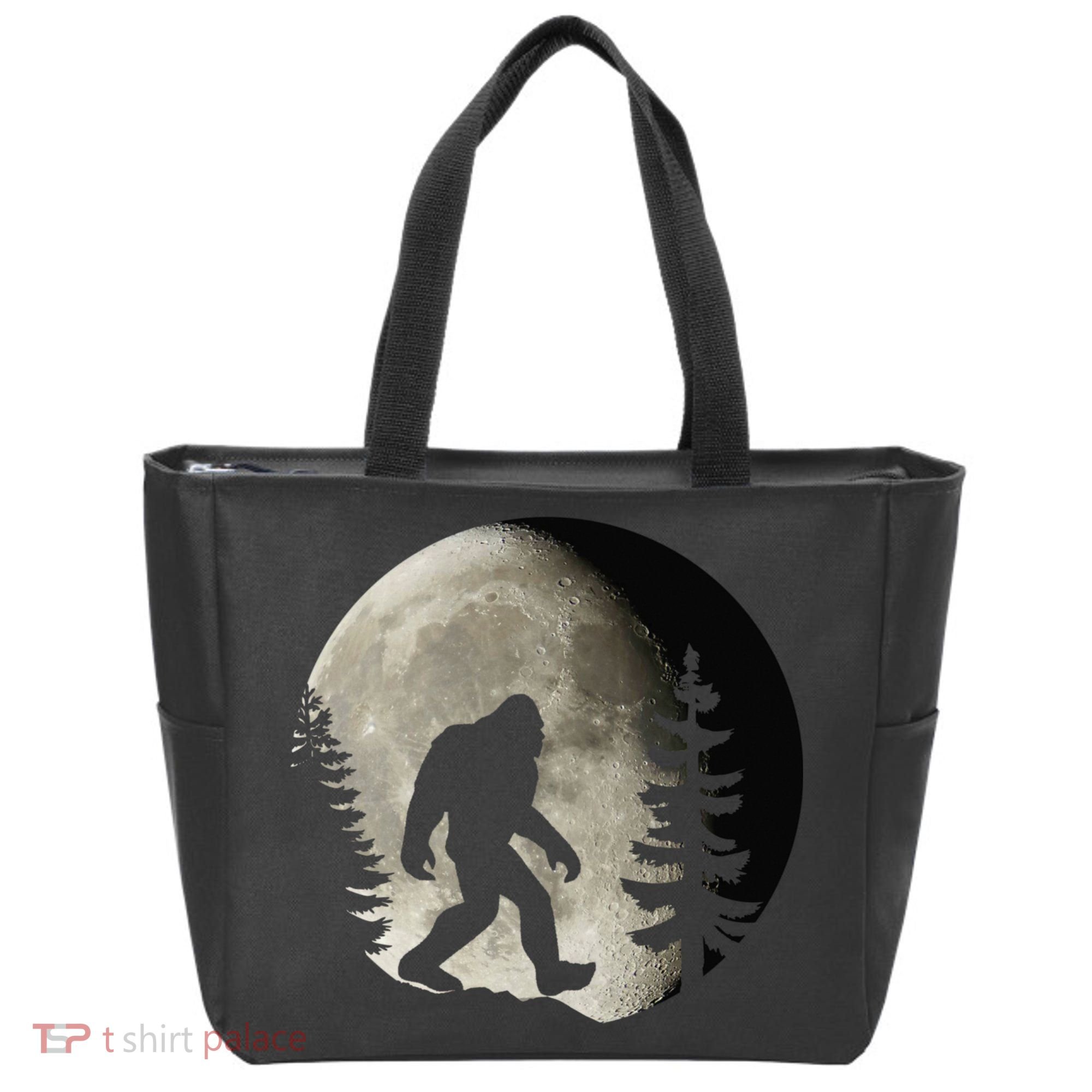 Bigfoot, Sasquatch, Yeti, Moon Tote Bag