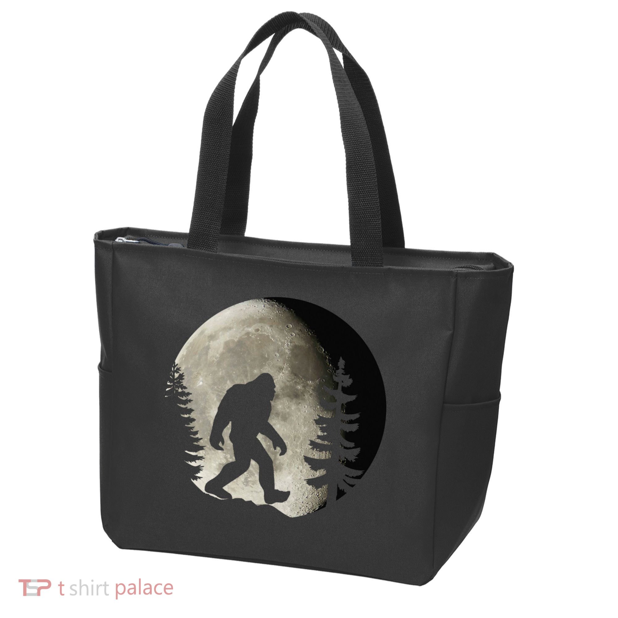Bigfoot, Sasquatch, Yeti, Moon Tote Bag