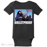 Bulletproof Trump 2024 Take America Back Pennsylvania Rally Baby Bodysuit thumb 0