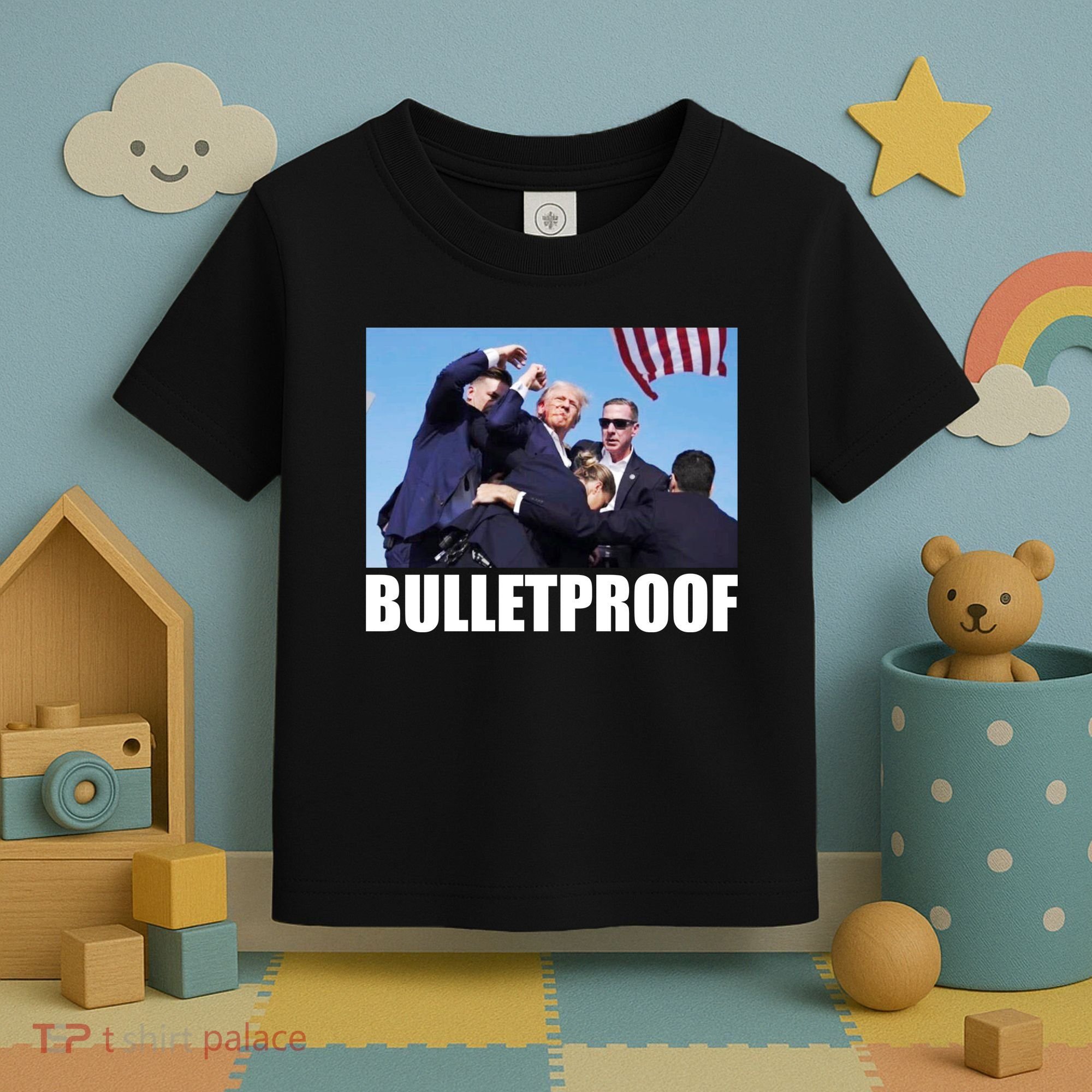 Bulletproof Trump 2024 Take America Back Pennsylvania Rally Toddler T-Shirt