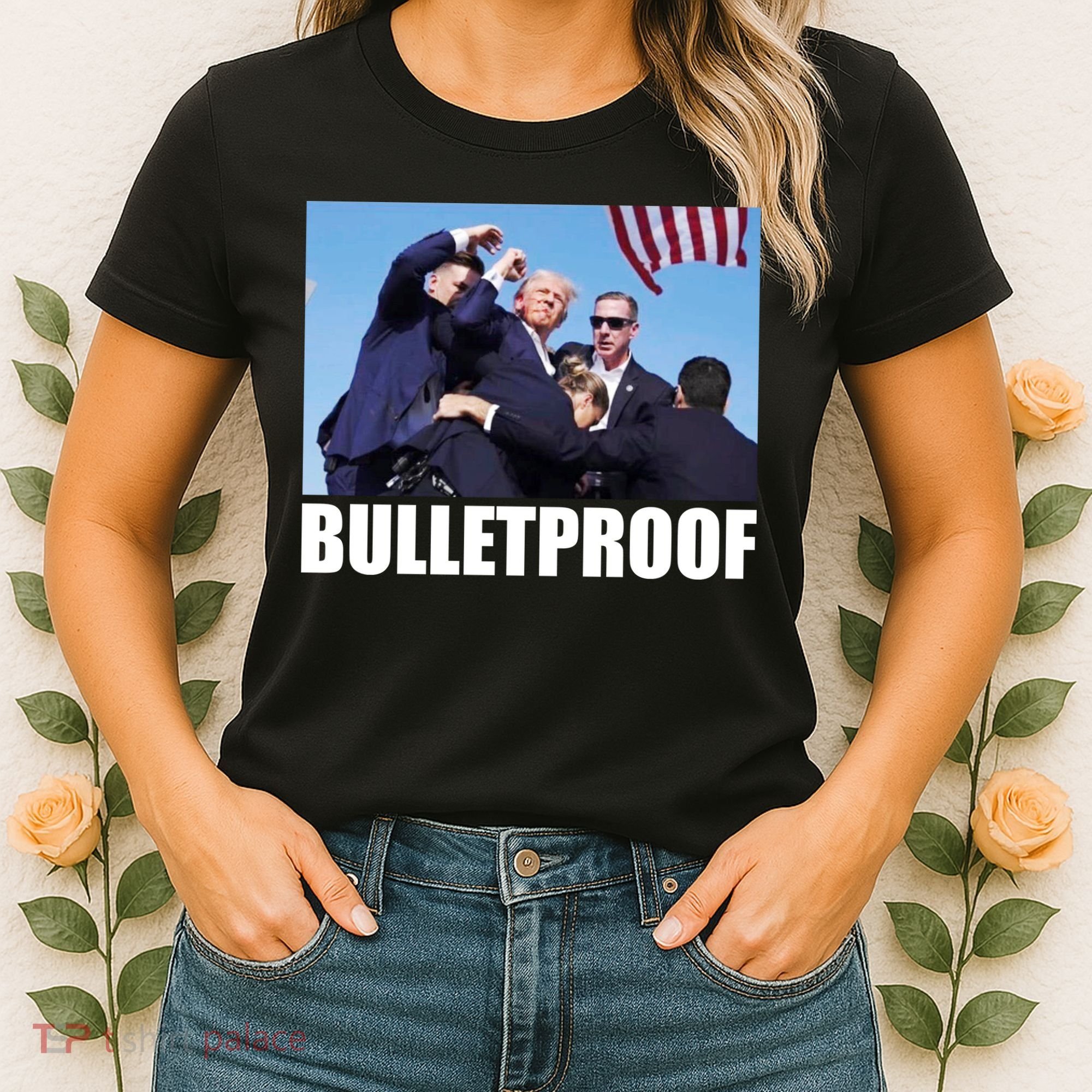 Bulletproof Trump 2024 Take America Back Pennsylvania Rally Women's T-Shirt