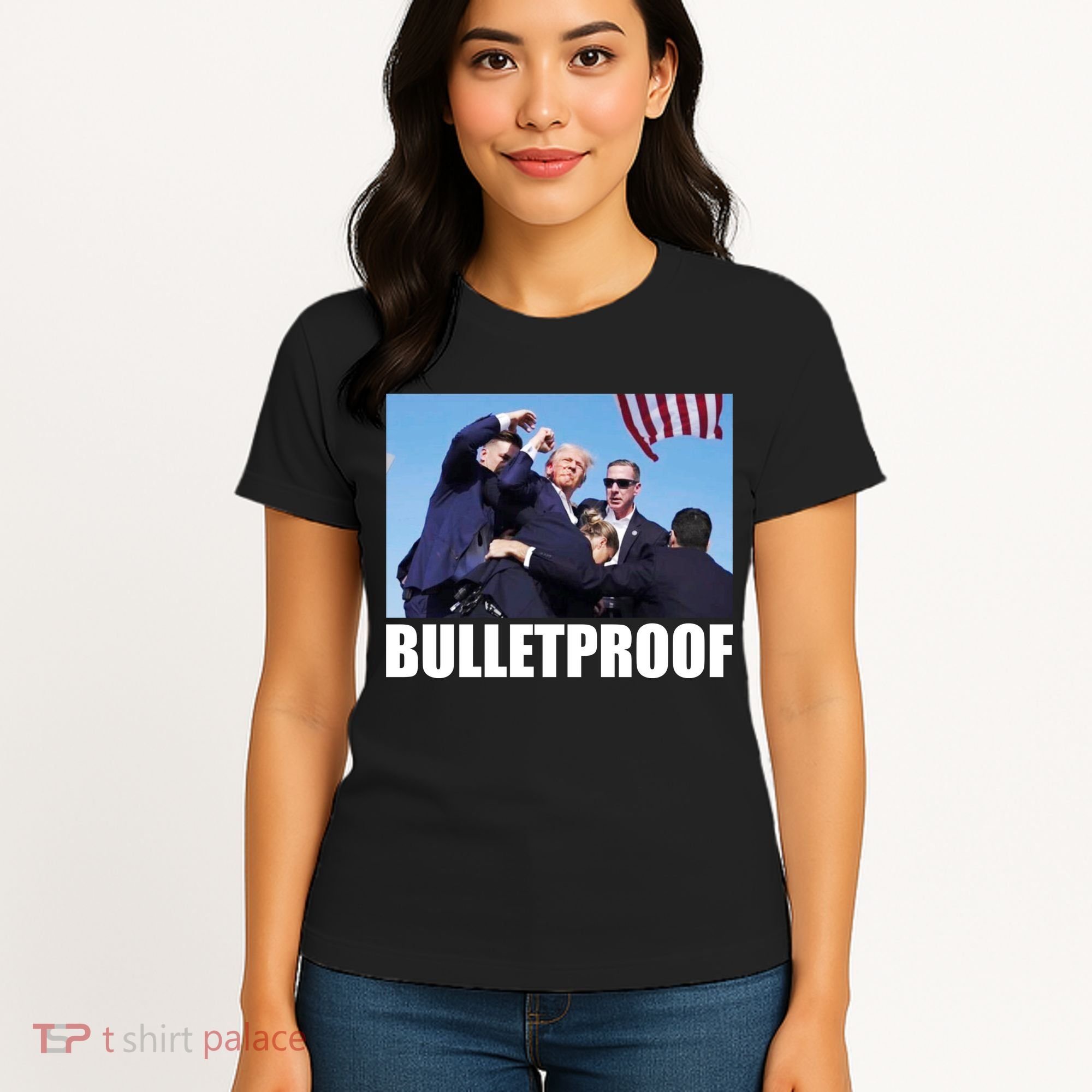 Bulletproof Trump 2024 Take America Back Pennsylvania Rally Women's T-Shirt