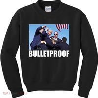 Bulletproof Trump 2024 Take America Back Pennsylvania Rally Kids Sweatshirt thumb 0