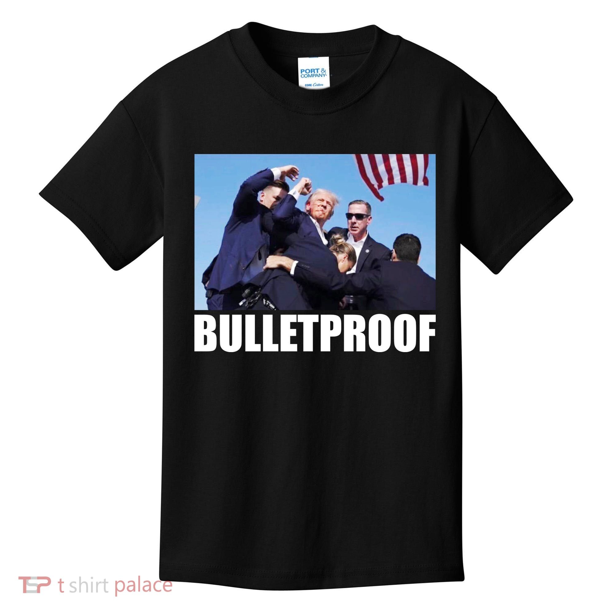 Bulletproof Trump 2024 Take America Back Pennsylvania Rally Kids T-Shirt