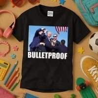 Bulletproof Trump 2024 Take America Back Pennsylvania Rally Kids T-Shirt thumb 3