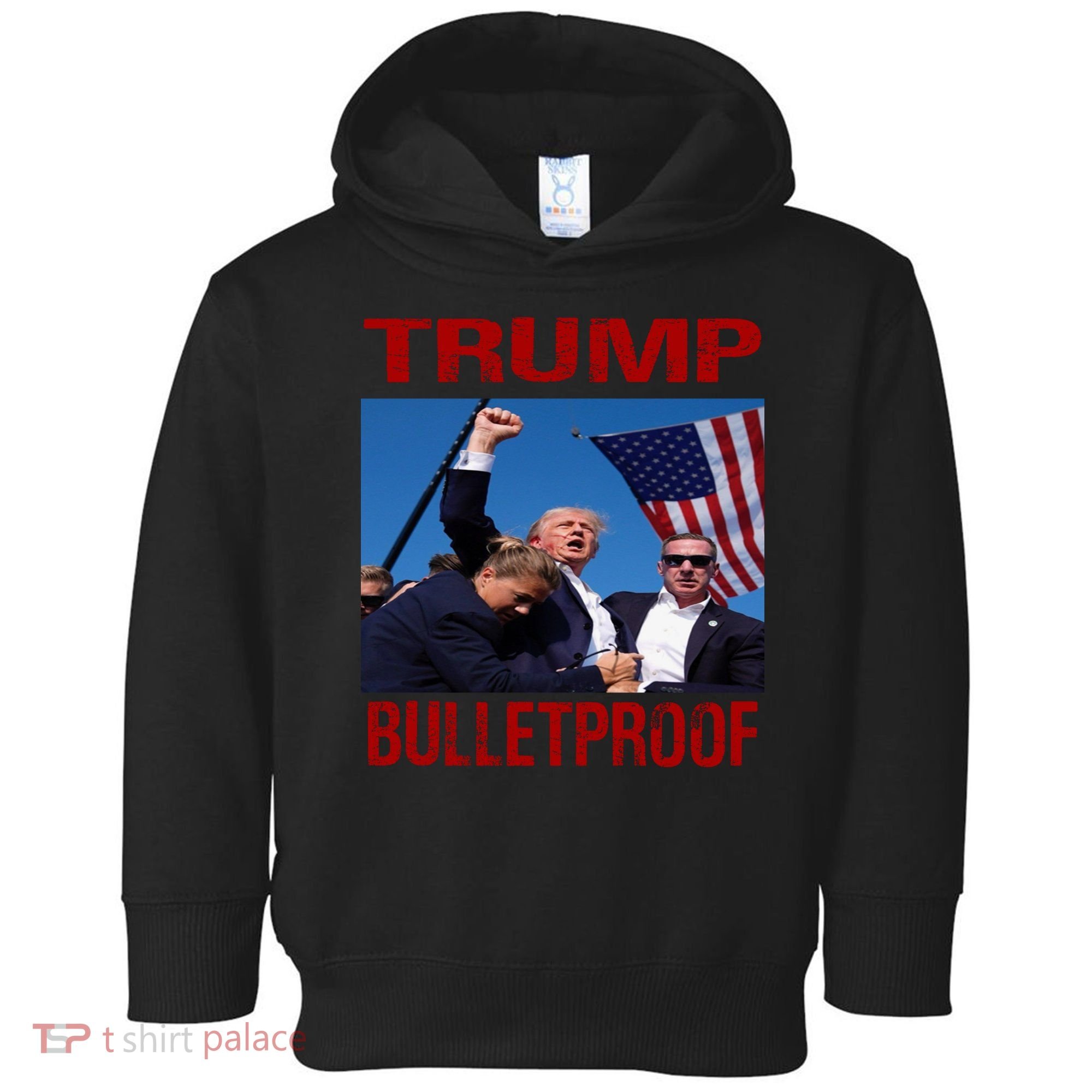 Bulletproof Trump 2024 Take America Back Pennsylvania Rally Toddler Hoodie