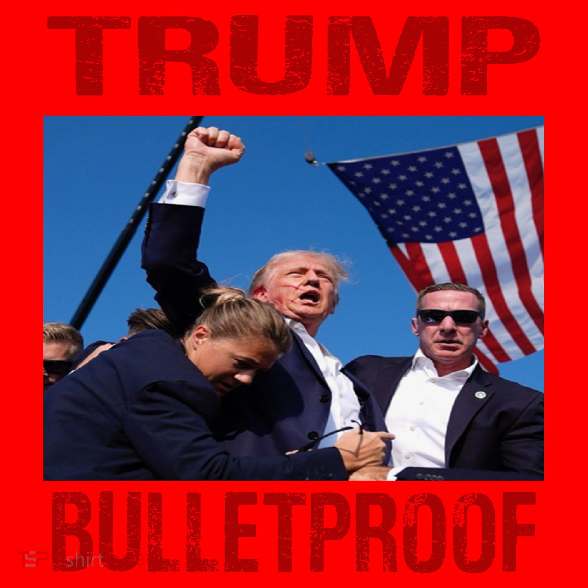 Bulletproof Trump 2024 Take America Back Pennsylvania Rally Santa Hat
