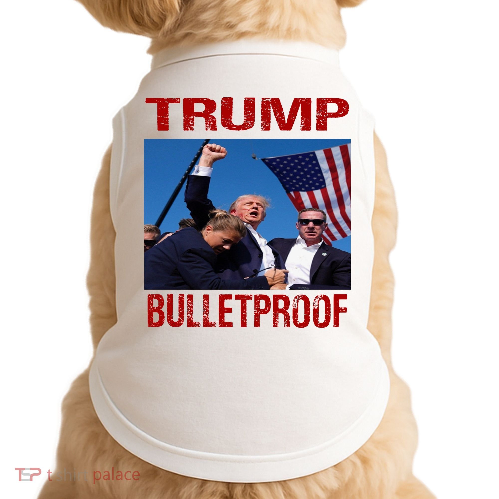 Bulletproof Trump 2024 Take America Back Pennsylvania Rally Doggie Tank