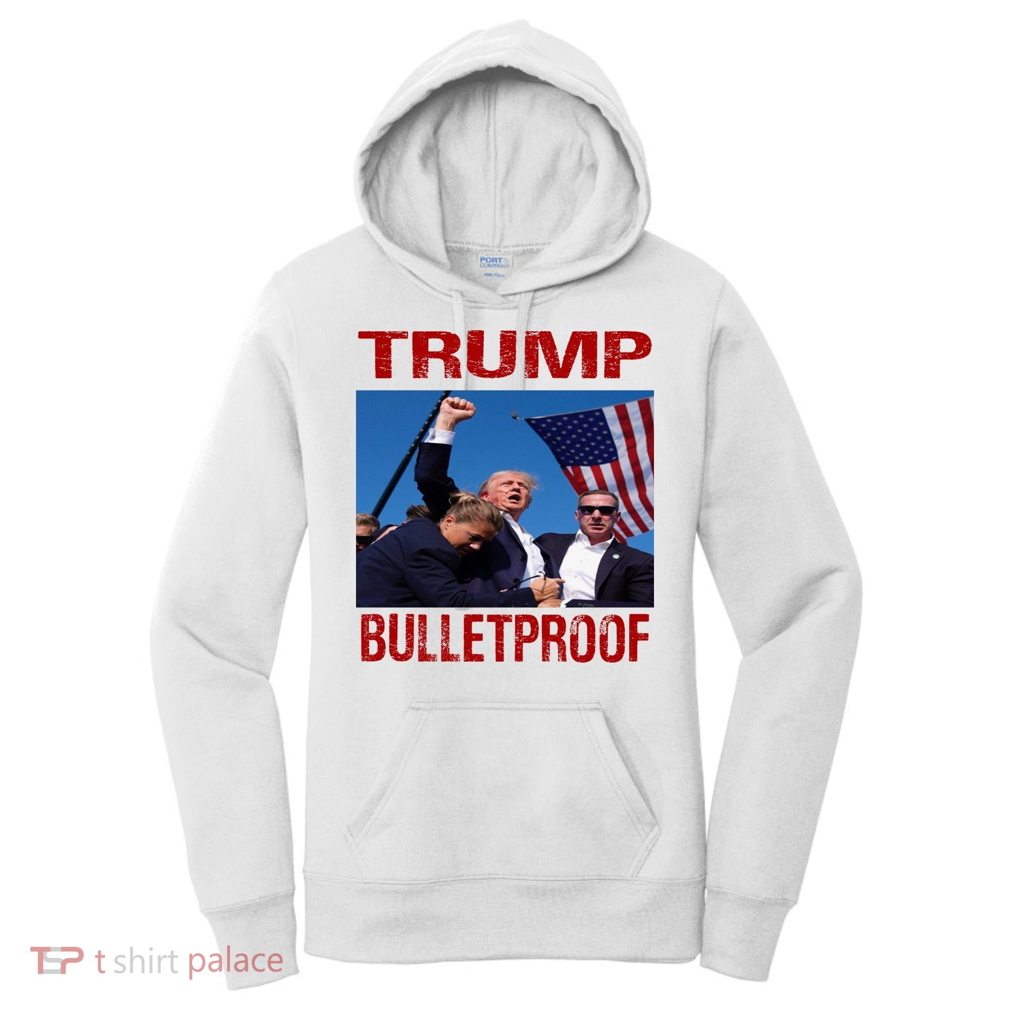 Bulletproof Trump 2024 Take America Back Pennsylvania Rally Women's Hoodie