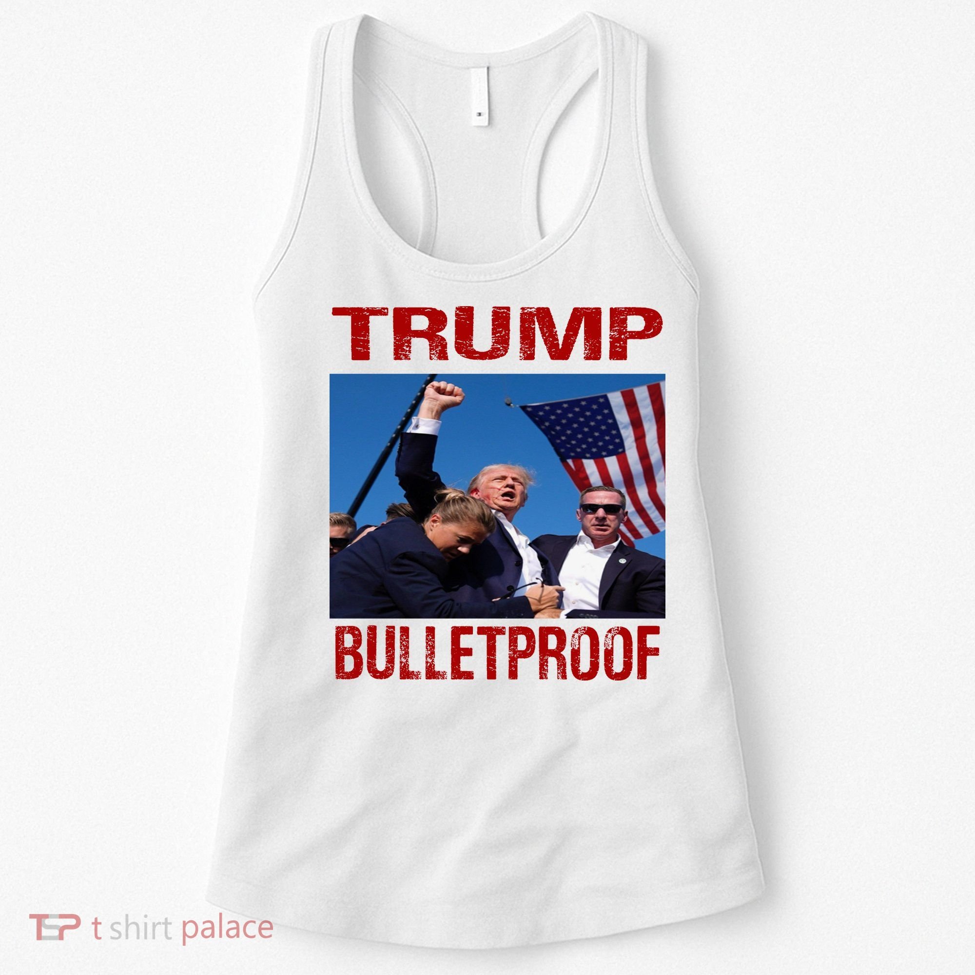 Bulletproof Trump 2024 Take America Back Pennsylvania Rally Women's Tank Top