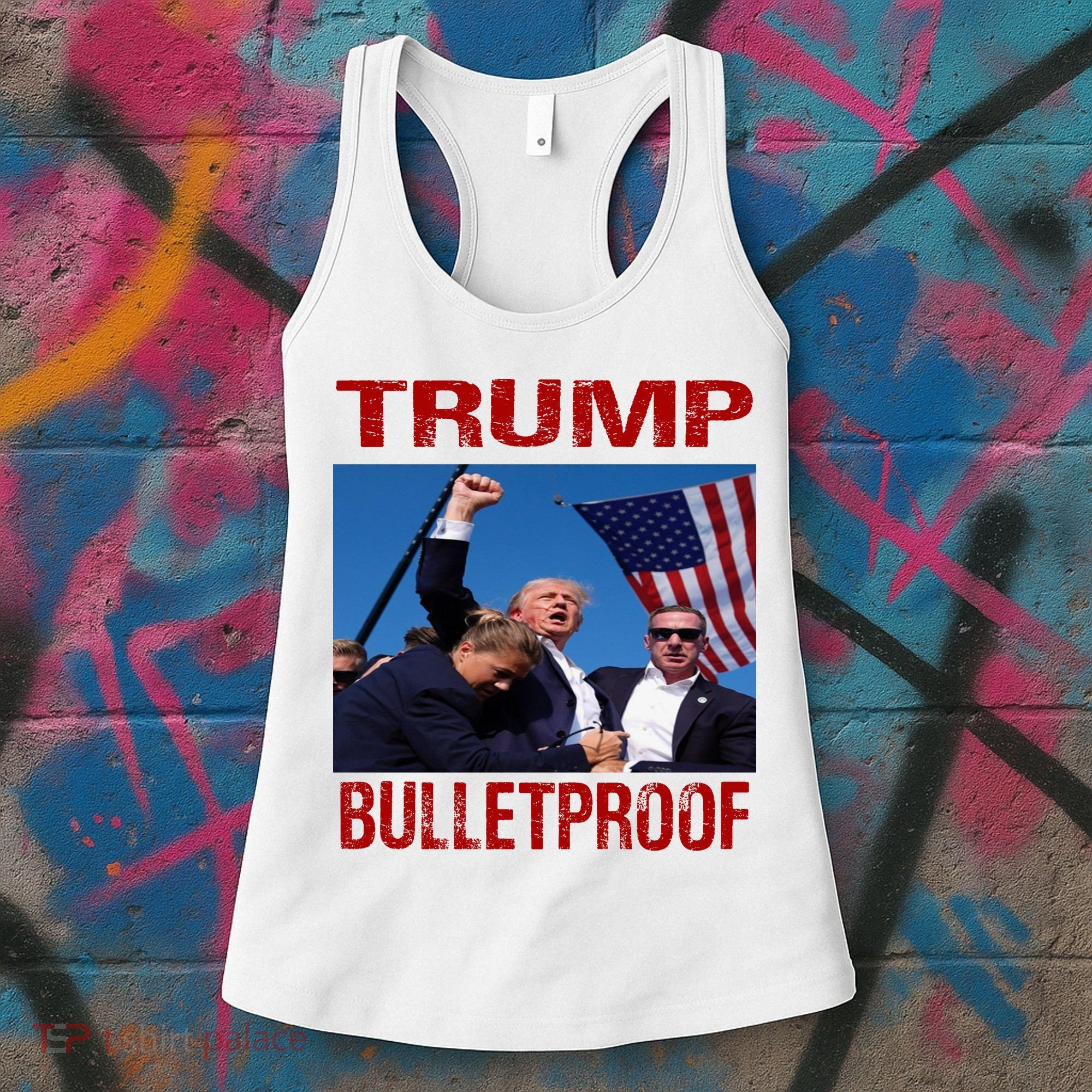 Bulletproof Trump 2024 Take America Back Pennsylvania Rally Women's Tank Top