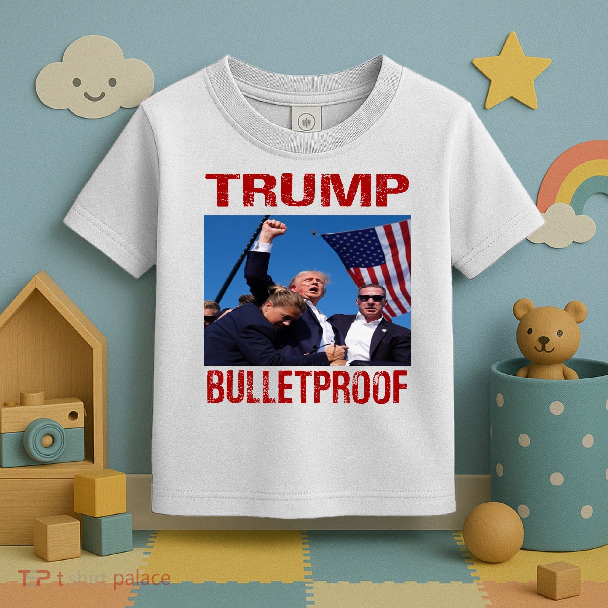 Bulletproof Trump 2024 Take America Back Pennsylvania Rally Toddler T-Shirt