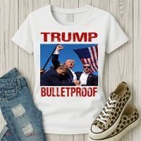 Bulletproof Trump 2024 Take America Back Pennsylvania Rally Women's T-Shirt thumb 3