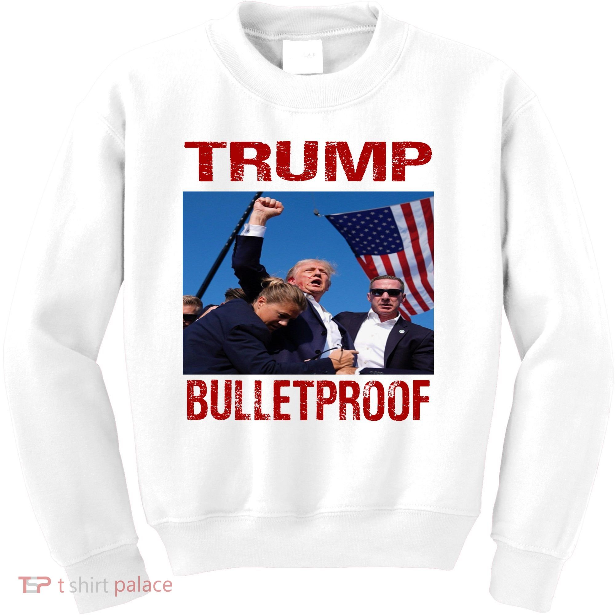 Bulletproof Trump 2024 Take America Back Pennsylvania Rally Kids Sweatshirt