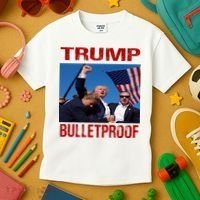 Bulletproof Trump 2024 Take America Back Pennsylvania Rally Kids T-Shirt thumb 3